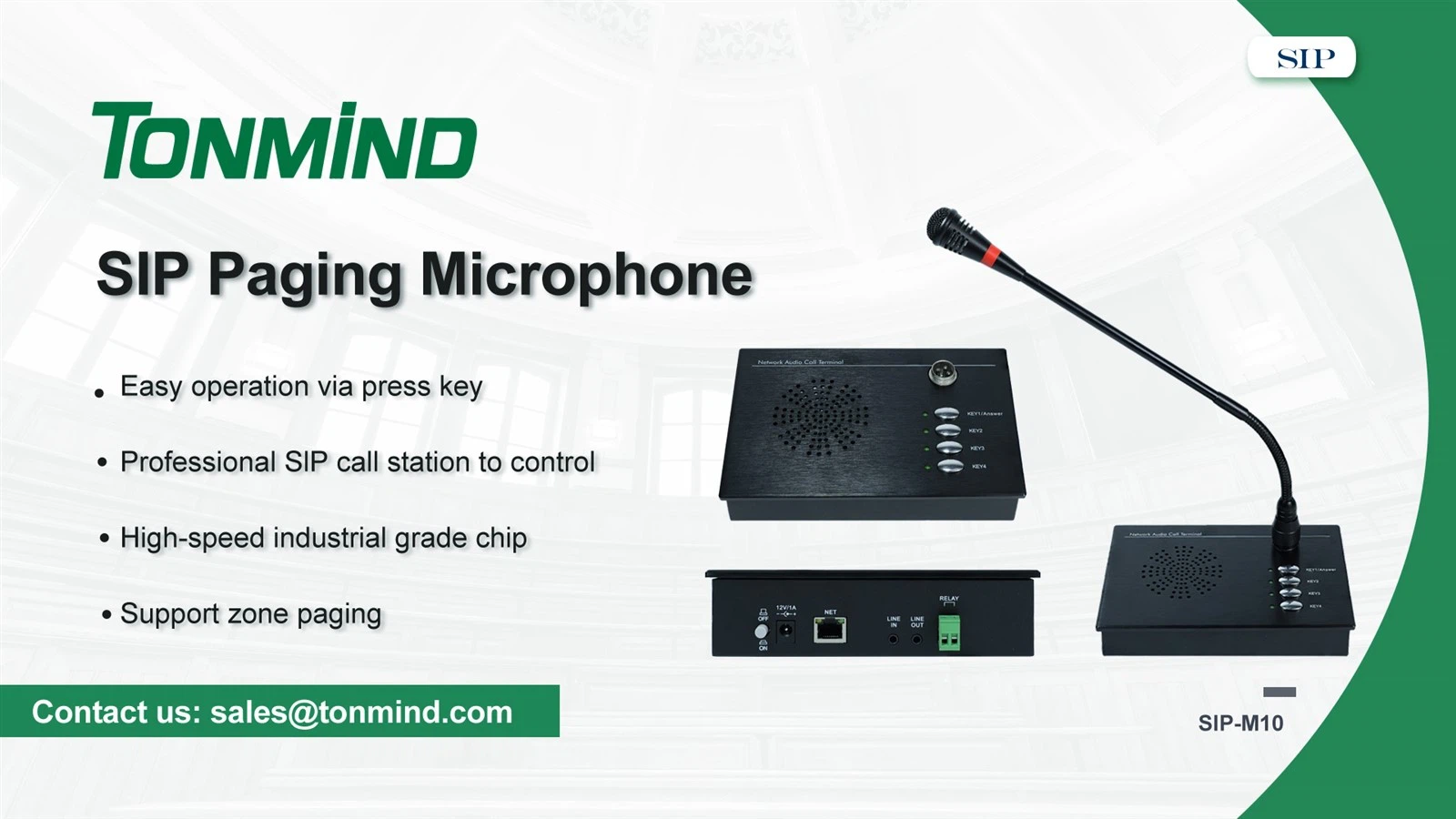 SIP Paging Microphone SIP Paging Microphone